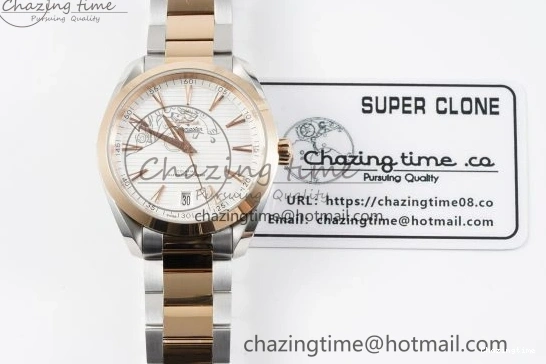 0127 Aqua Terra 150M SS RG JQK 1:1 Best Edition White Dial on SS RG Bracelet A OnTrend 7828